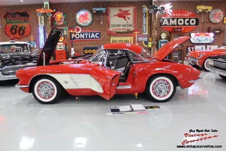 1961 Corvette Roman Red , Black Interior 270hp “Sold “