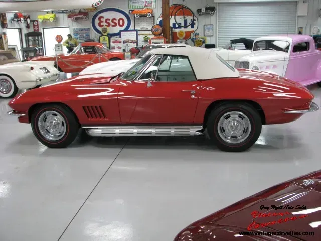 1967 Corvette Rally Red Convt  435hp  Bloomington Silver    &ldquo;Sold  &ldquo;