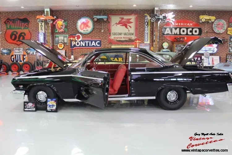 1962 Chevrolet Bel Air Bubble Top Tuxedo Black 409 Duel Carbs “Just In”