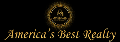 Gold logo with a house and the words 