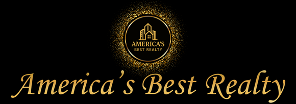 Gold logo with a house and the words 