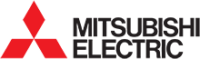 The red Mitsubishi Electric logo featuring three stacked diamond shapes next to the company name in black text.