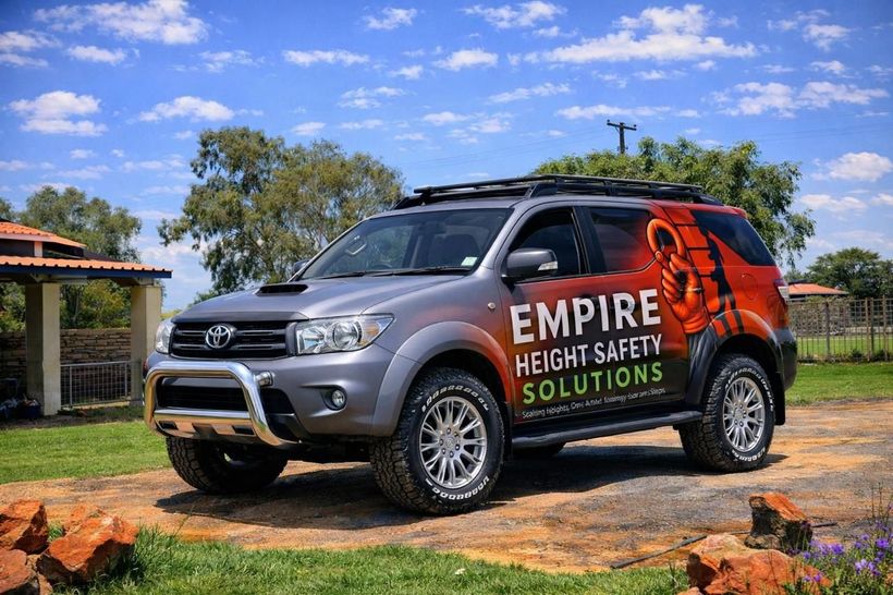 Gray Toyota SUV with 