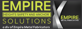 Logo for Empire Solutions, a division of Empire Metal Fabricators; green and gray colors.