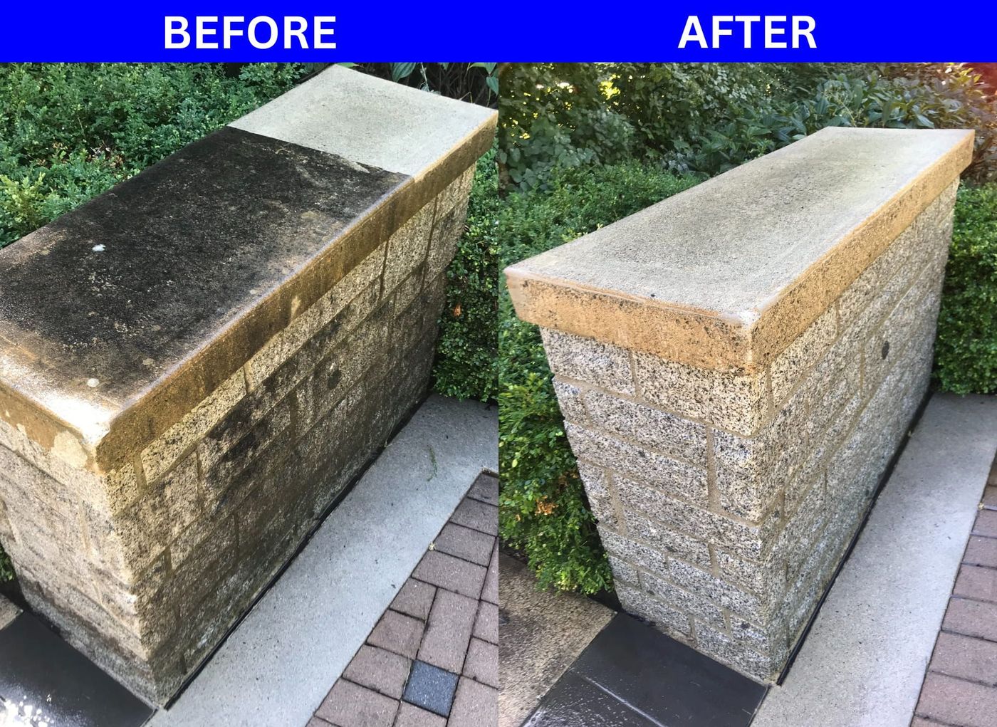 before and after of exterior outside of a home
