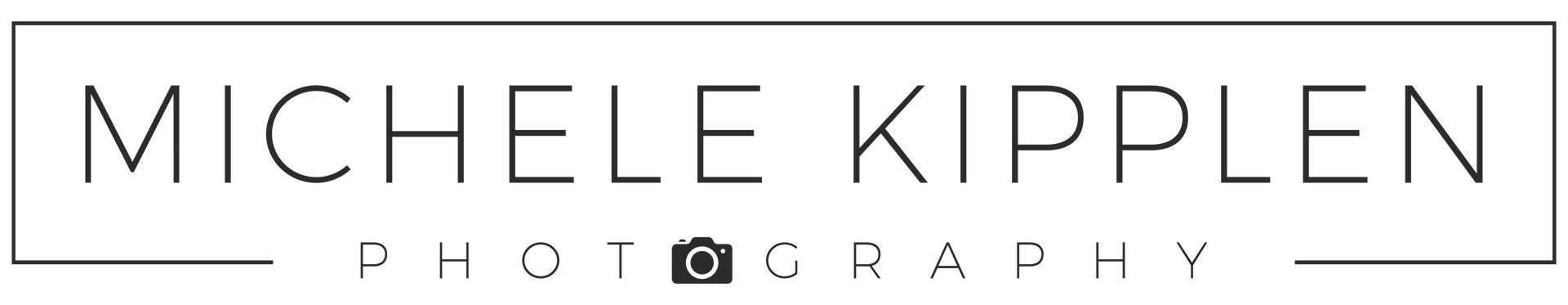 Michele kipplen photography logo on a white background