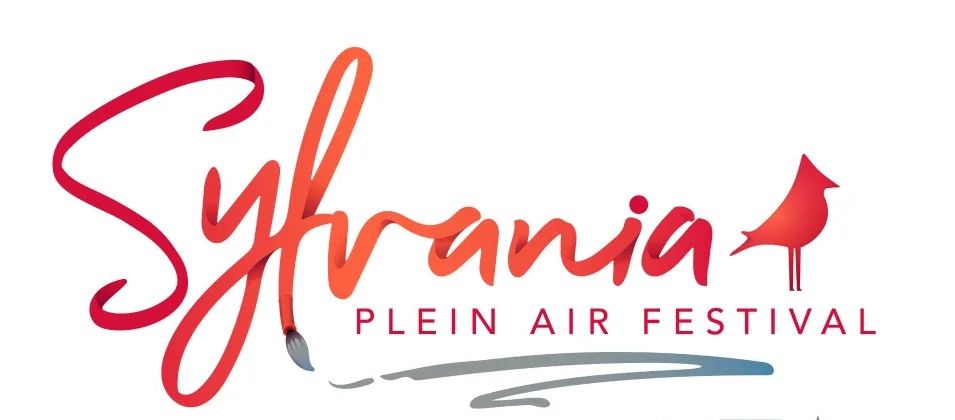 A logo for sylvania plein air festival with a bird on it