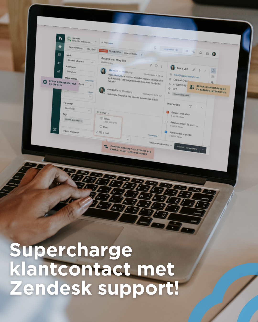 zendesk supercharge klantcontact cloudmotion