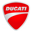 Ducati red and white shield logo