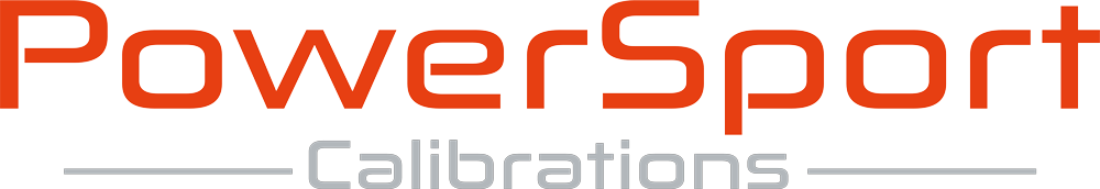 PowerSport Calibrations logo in orange and gray text on a white background