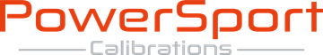 PowerSport Calibrations logo in orange and gray text on a white background