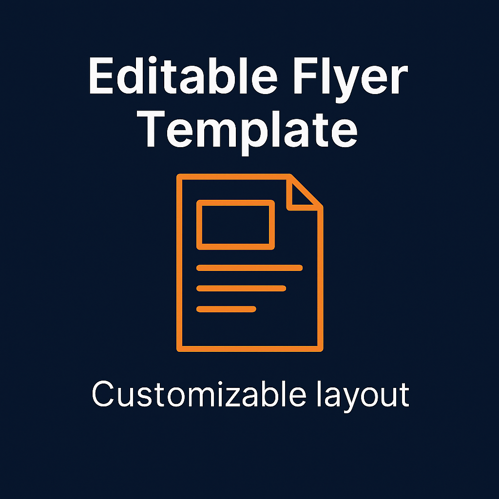 Editable Flyer Template