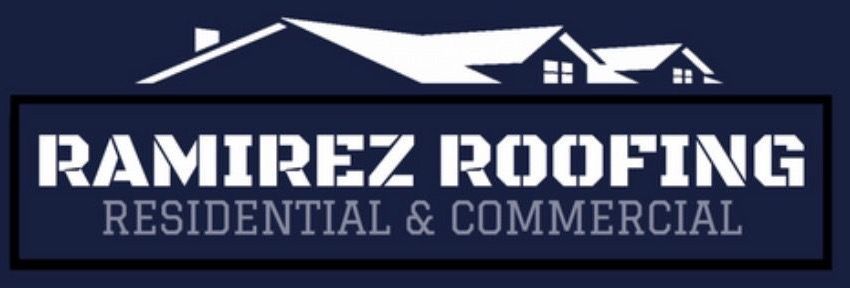 A logo for ramirez roofing residential and commercial