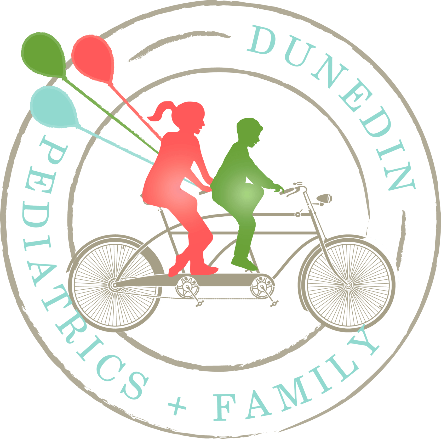 A logo for dunedin pediatrics and family