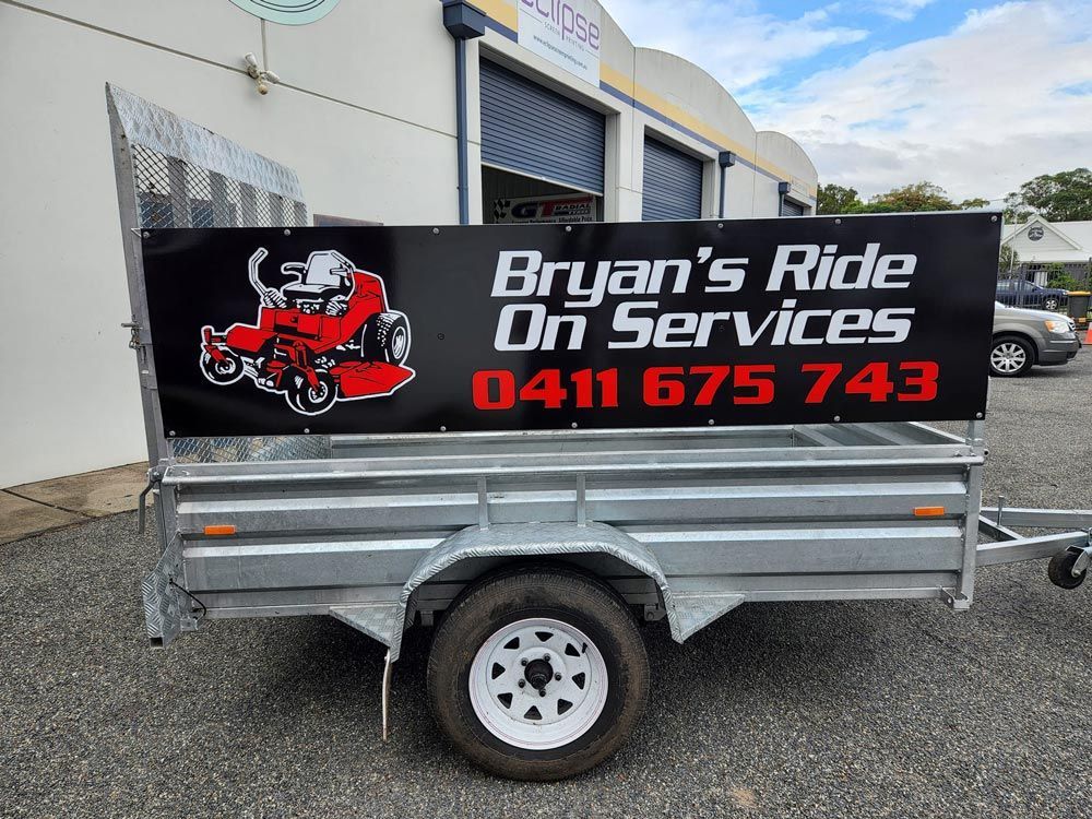 Business Logo Print on Trailer — Print Shop in Kempsey, NSW