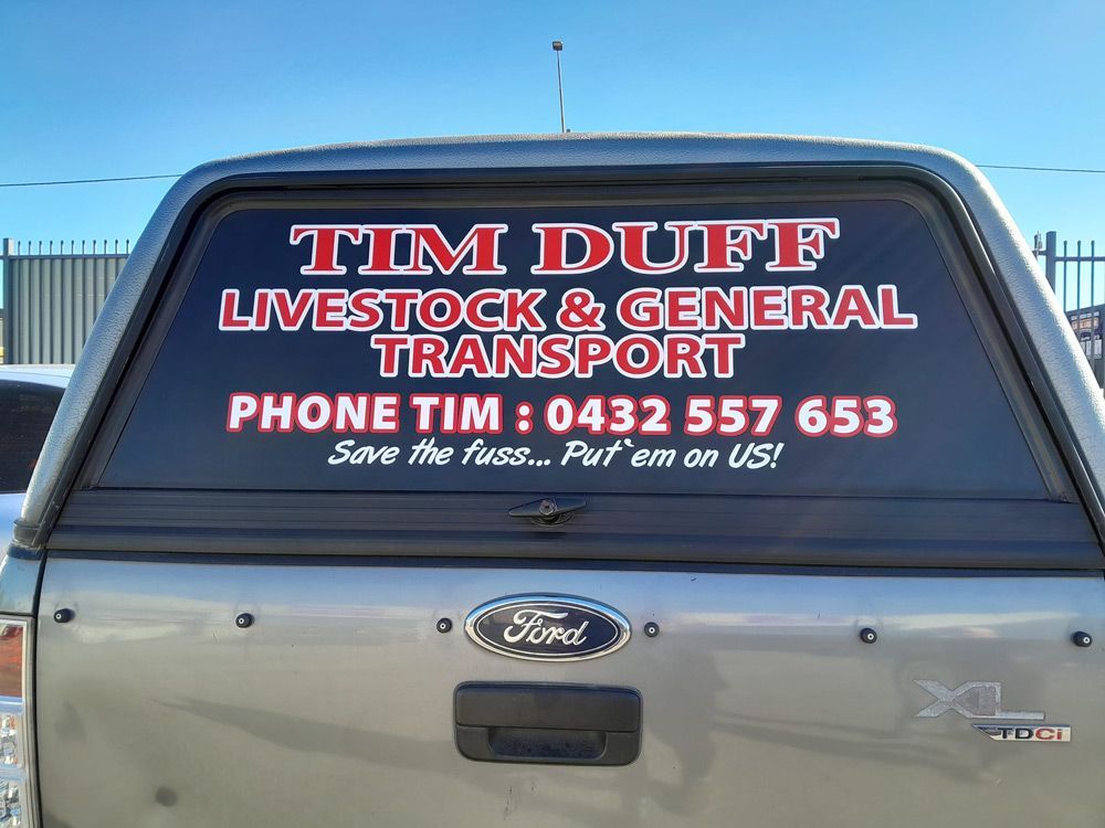 Business Logo Printed on Vehicle — Print Shop in Kempsey, NSW