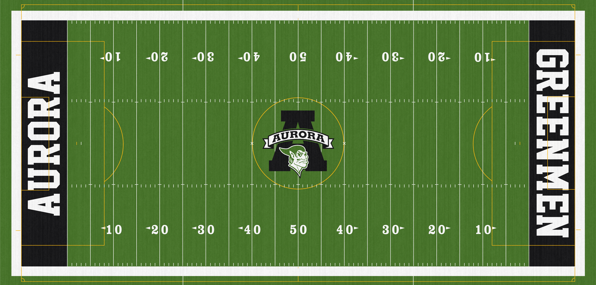 Aurora Veterans Stadium Greenmen Football Field Turf