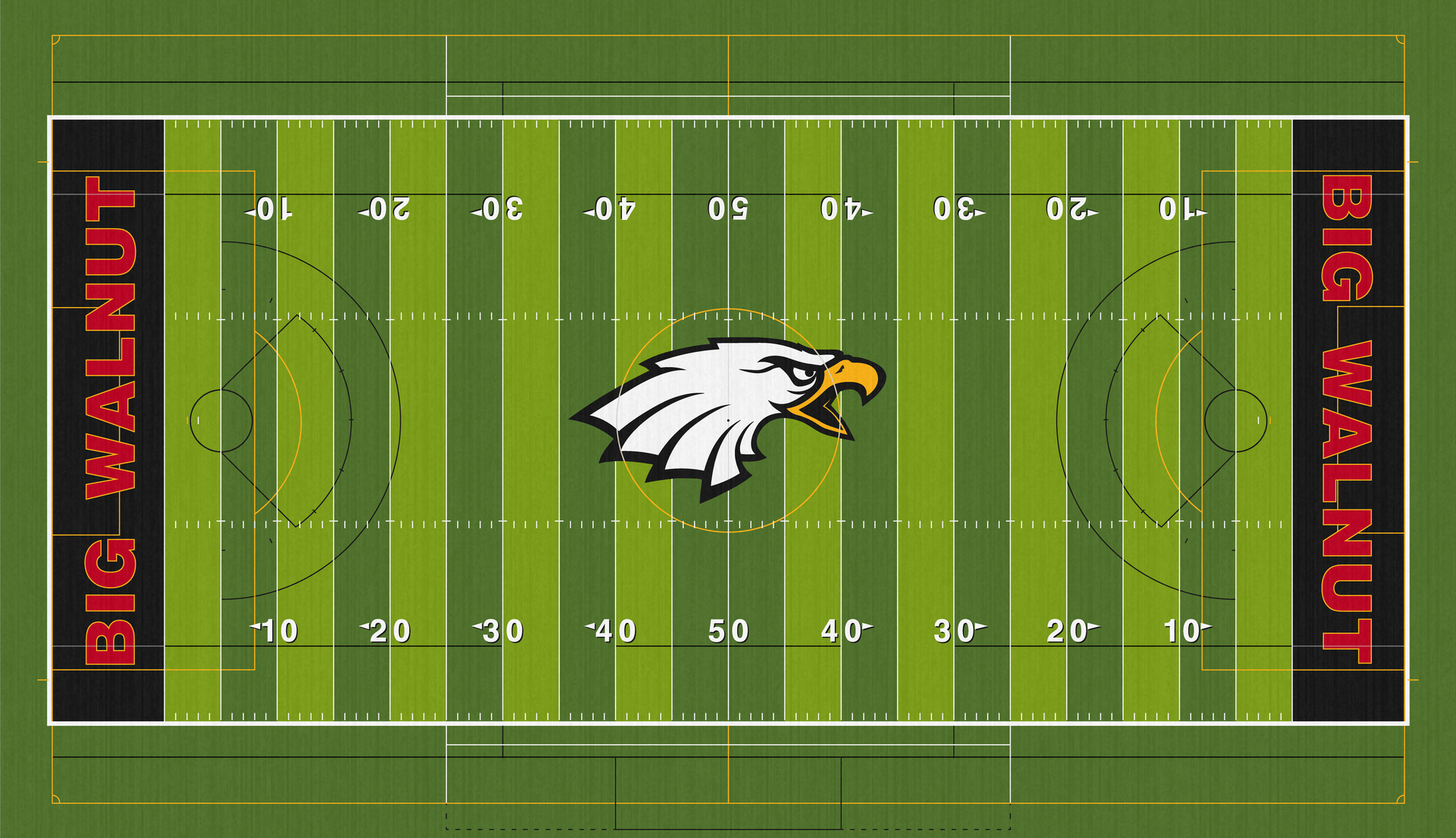 Sunbury Big Walnut Eagles High School Football Field BWHS