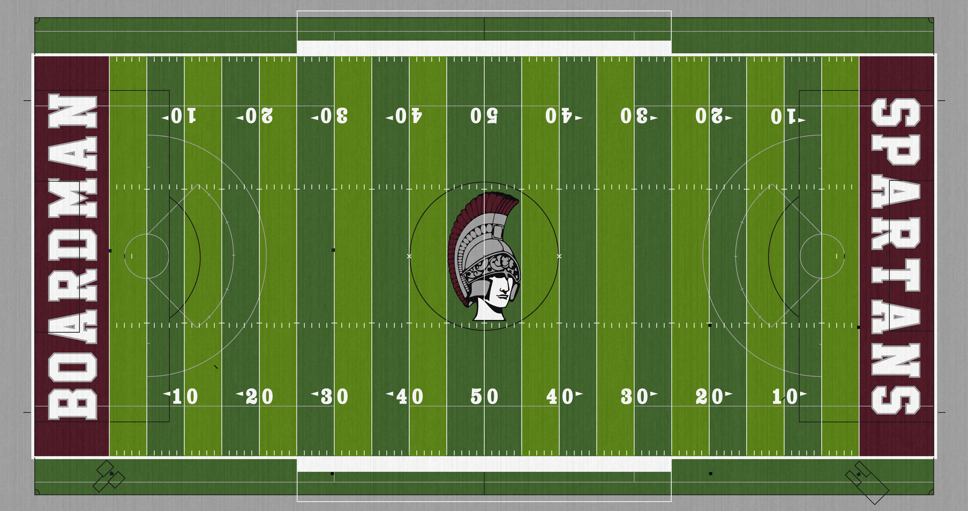 Youngstown Boardman Spartans High School Football Field Turf