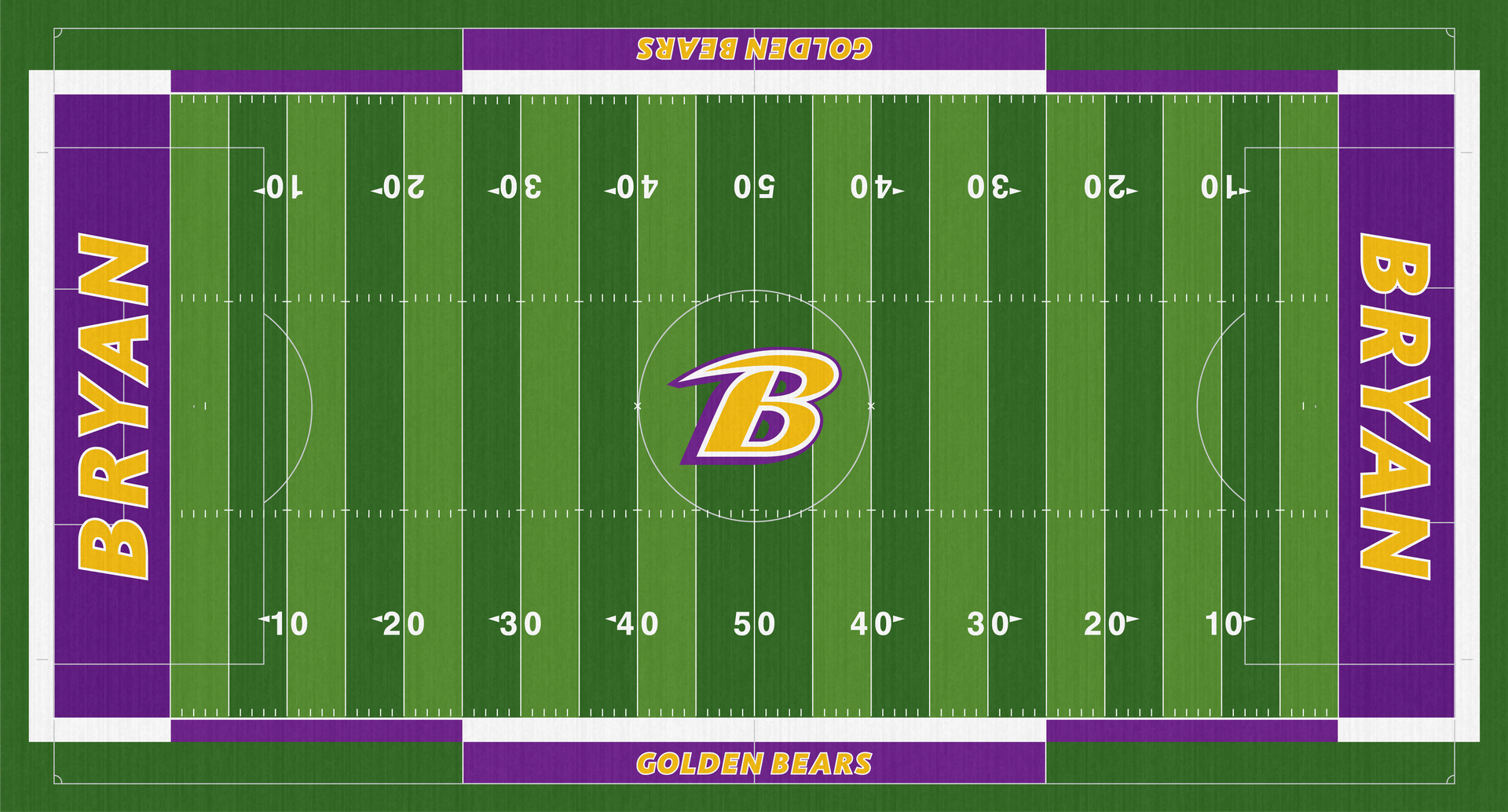 Bryan Golden Bears Stadium High School Football Turf