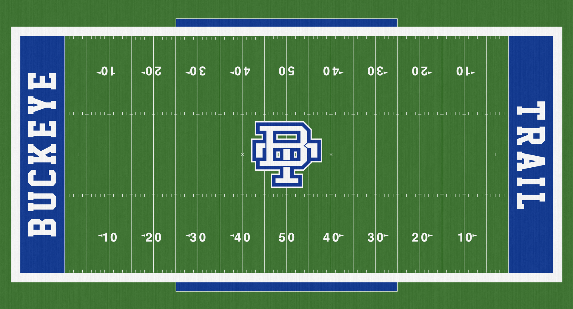 Buckeye Trail Warriors Lore City High School Football Turf