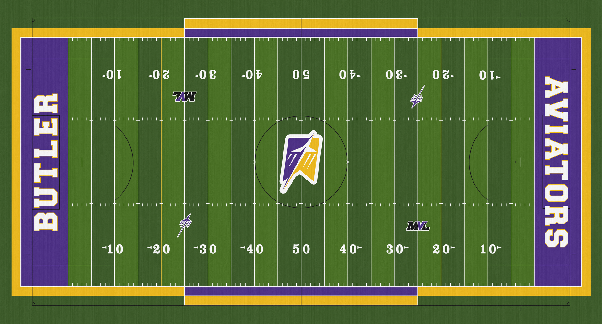 Memorial Stadium Vandalia Butler Aviators High School Football Field Turf