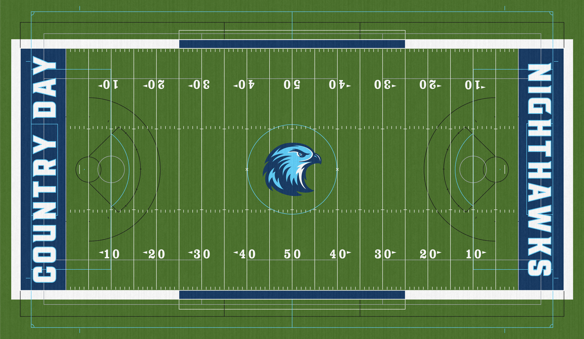 Brian J. Bortz Family Stadium Cincinnati Country Day School Nighthawks High Football Field Turf CDHS