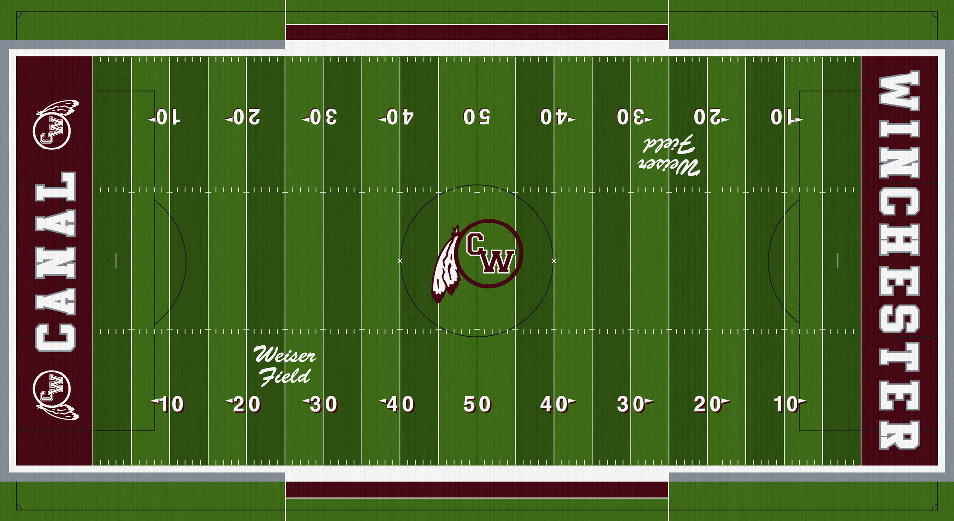 Weiser Field Canal Winchester Indians High School Football Turf CWHS