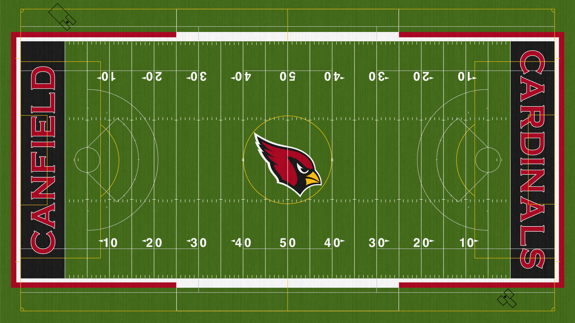 Canfield Cardinals High School Football Turf Bob Duffield Stadium