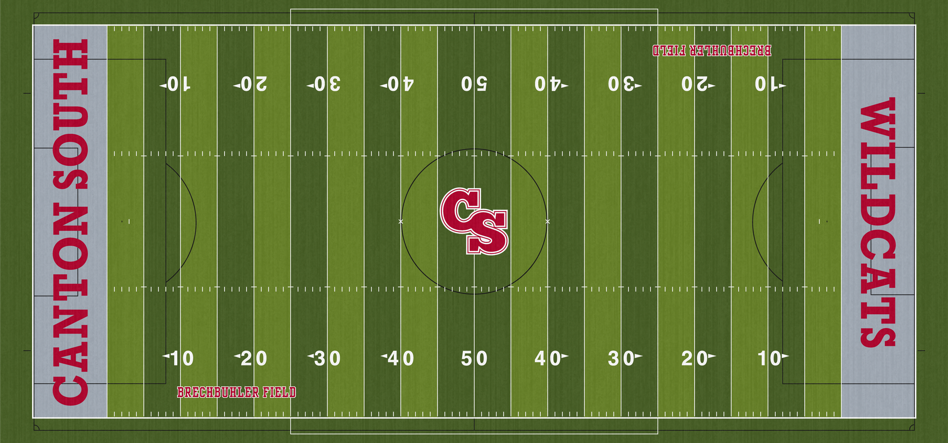 Breckbuhler Field Canton South Wildcats High School Football Turf CSHS