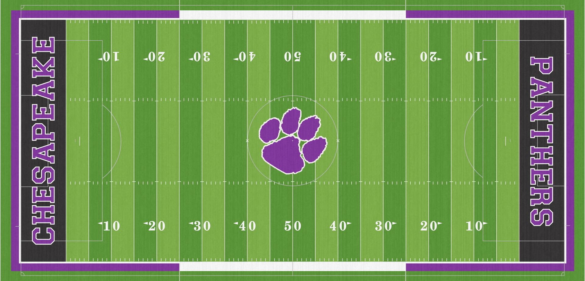 Chesapeake High School Panthers Turf Football Field Phil Davis Field