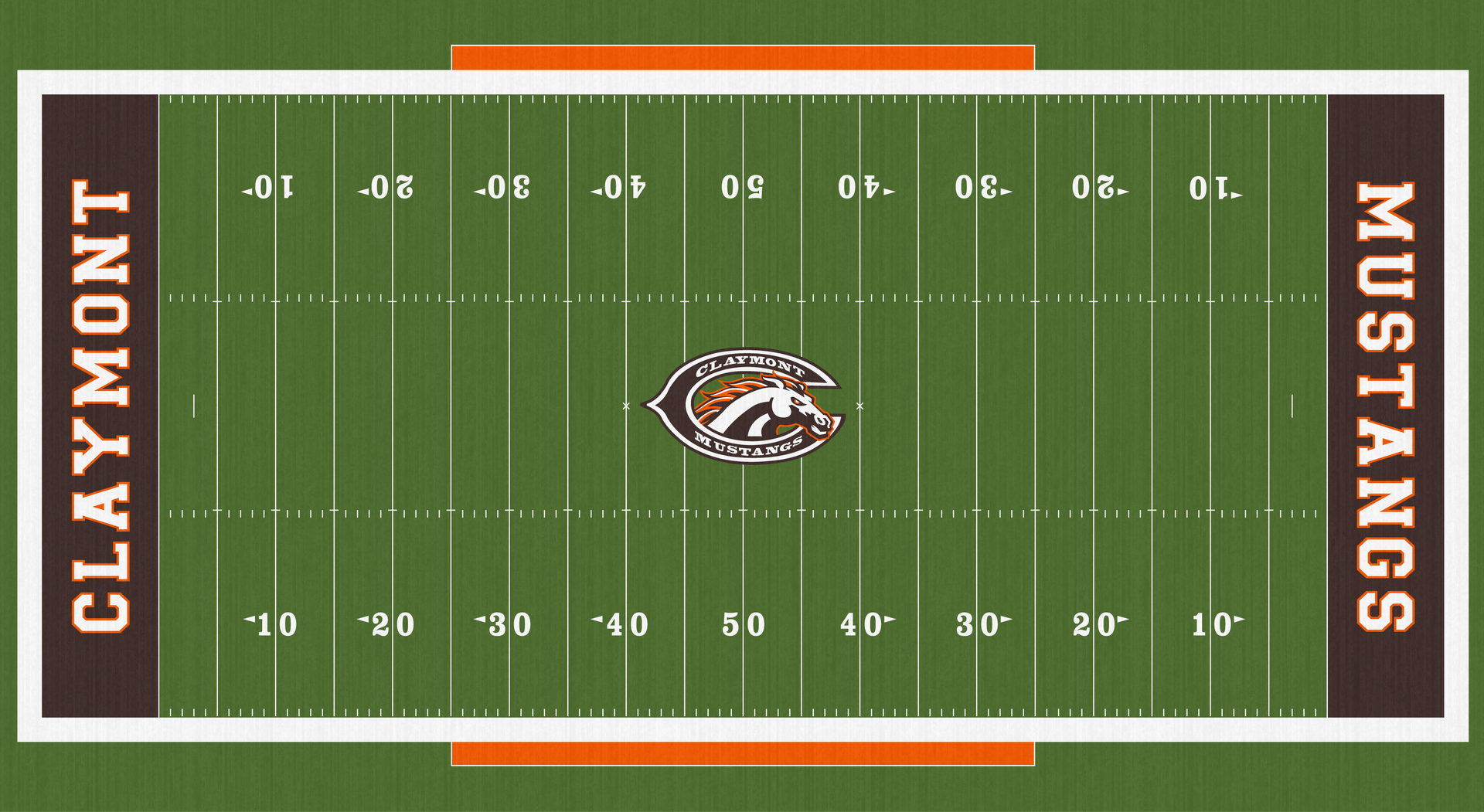 Claymont Mustangs High School Football Field Uhrichsville