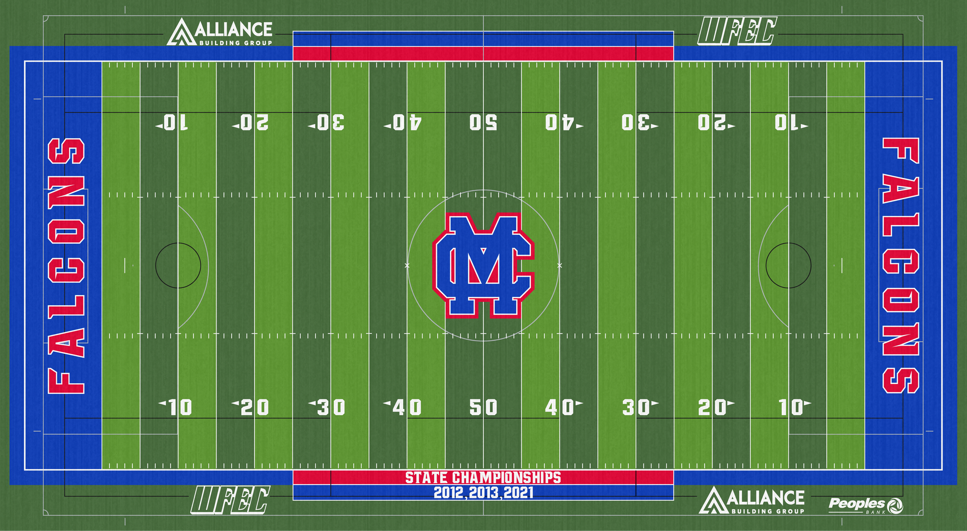 Frank Ierlan Field Clarksville Clinton-Massie Falcons Football Turf CMHS