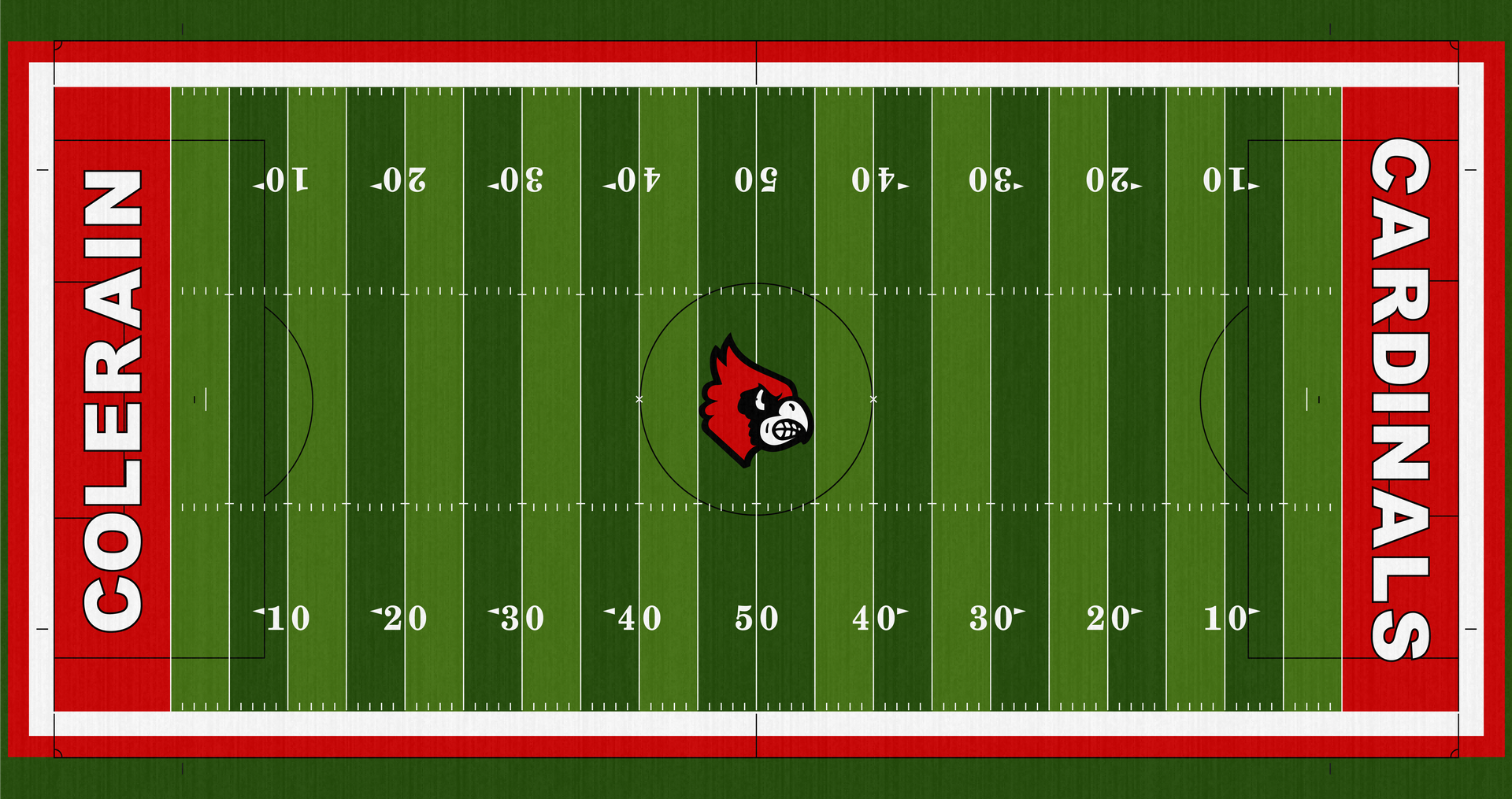 Colerain Cardinals High School Turf Stadium Field