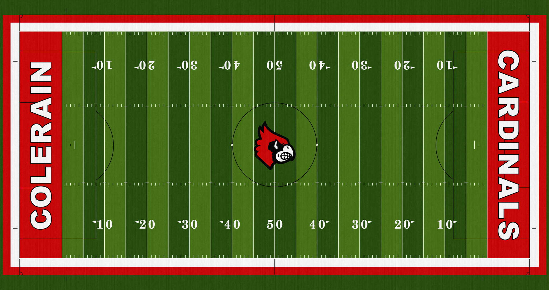 Colerain Cardinals High School Turf Stadium Field