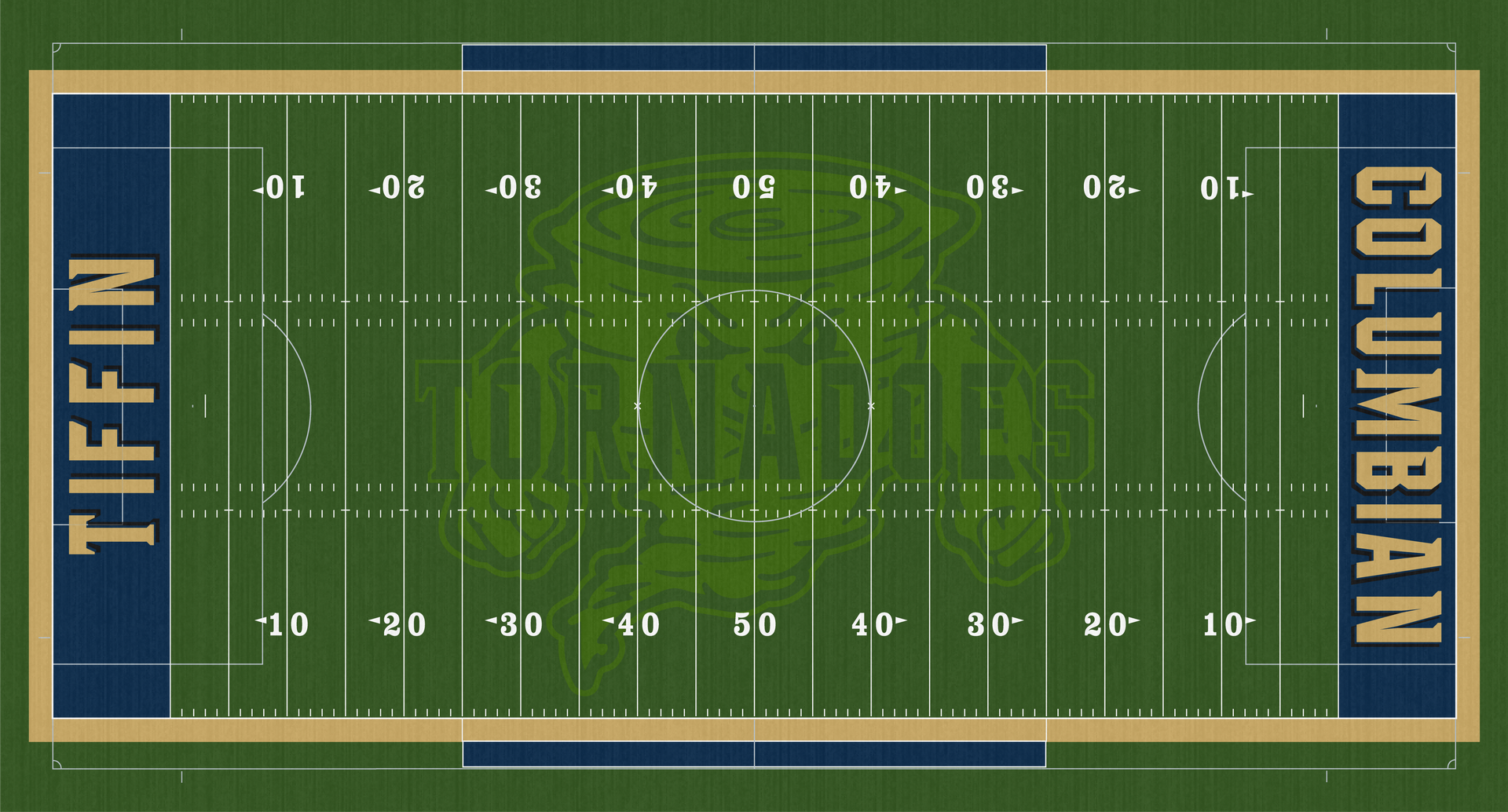 Frost-Kalnow Stadium Tiffin Columbian Tornadoes Dragons High School Football Field Turf