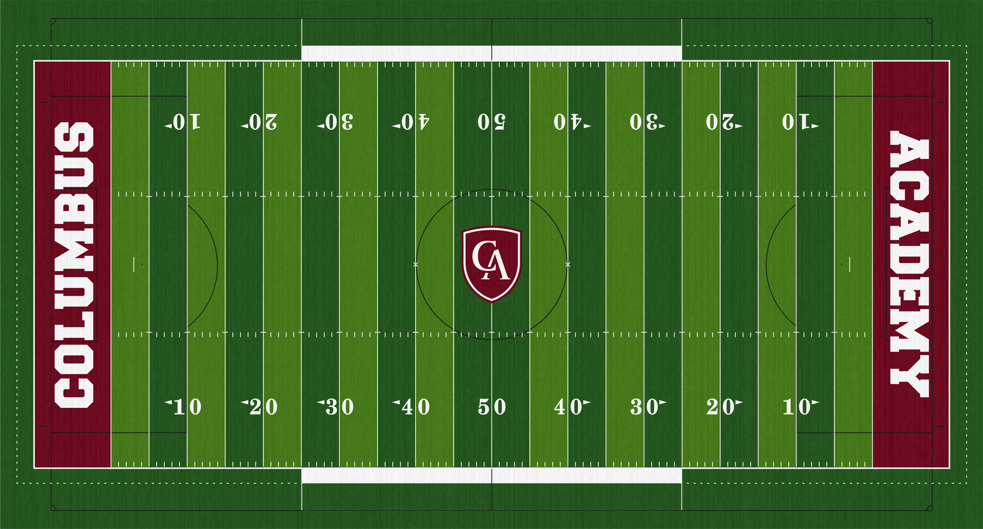 Columbus Academy Vikings Turf Hondros Field