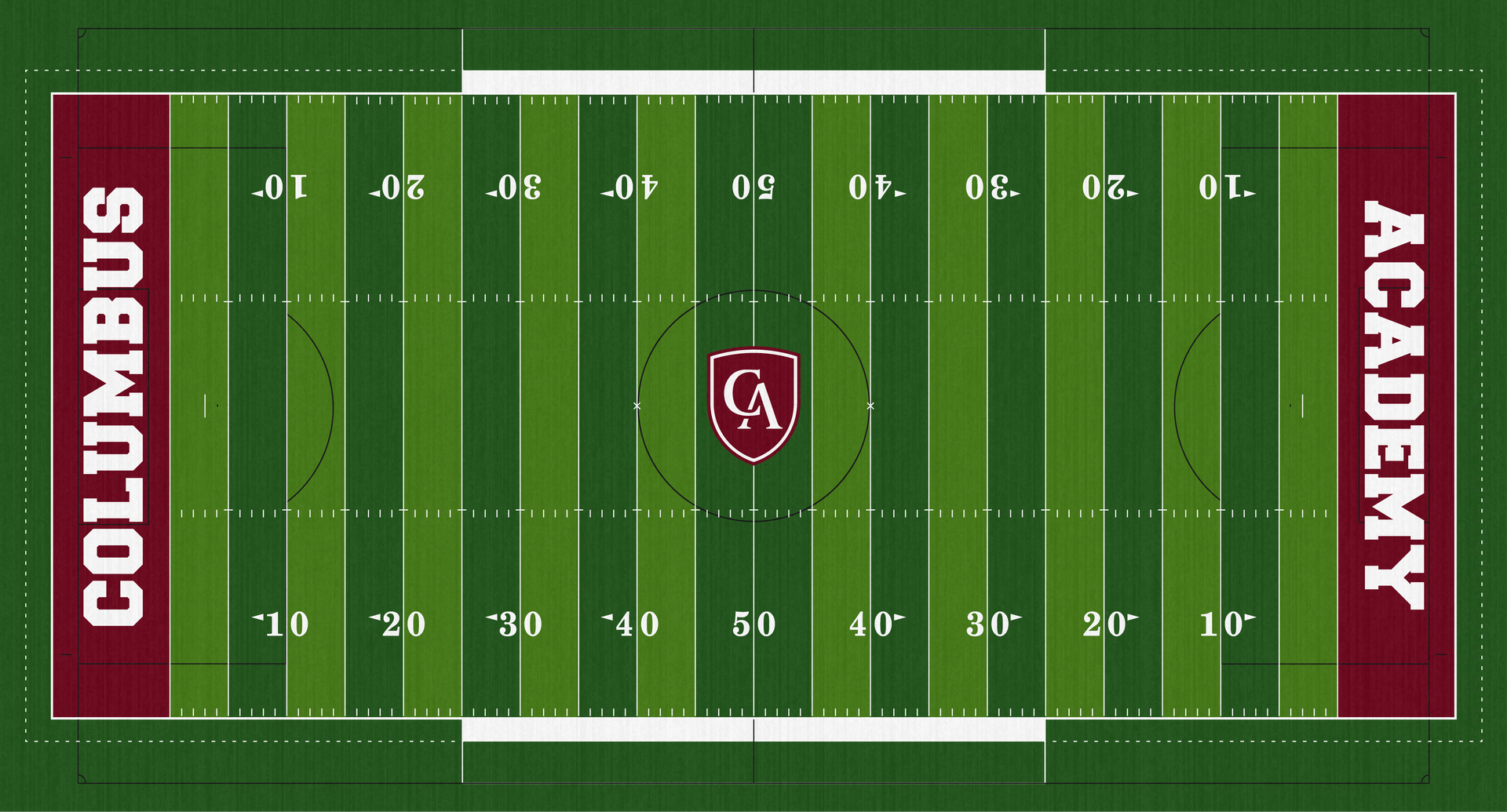 Columbus Academy Vikings Turf Hondros Field