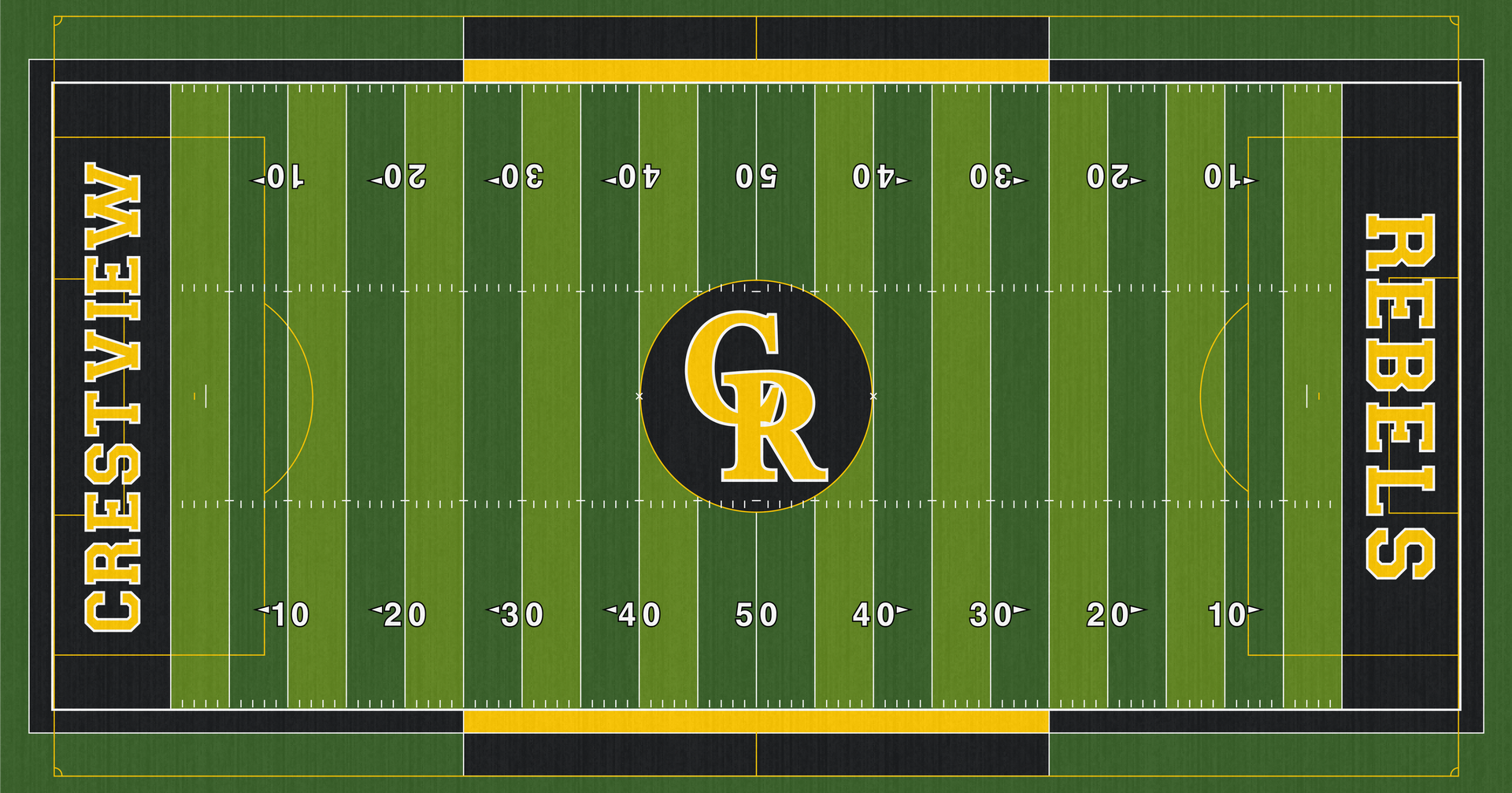 Crestview Rebel Stadium High School Football Columbiana