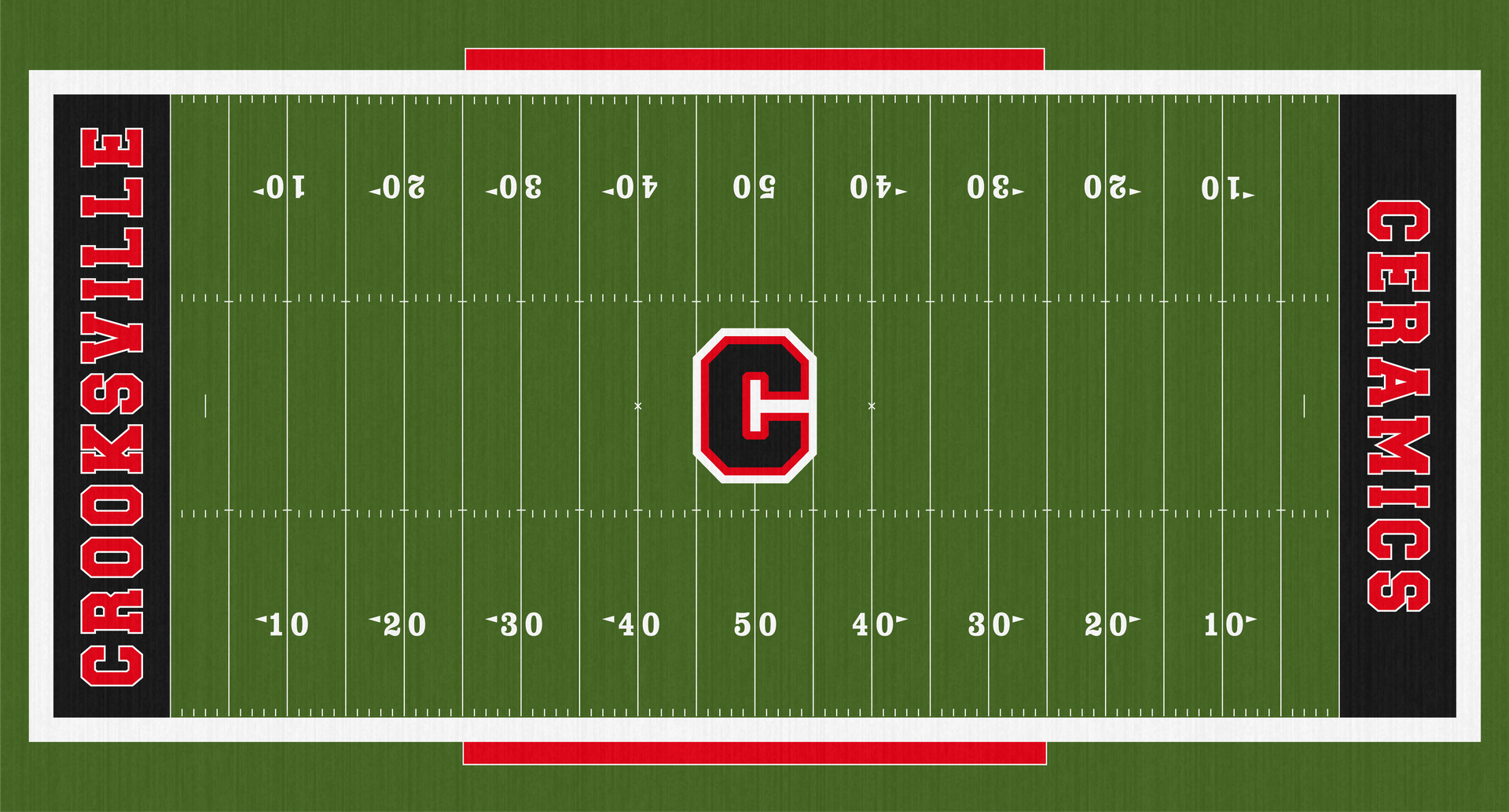 Crooksville Ceramics High School Football Turf