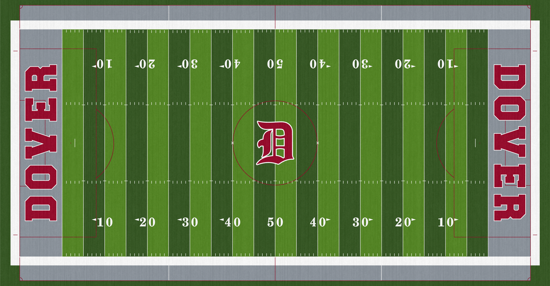 Dover High School Tornadoes Turf Crater Stadium