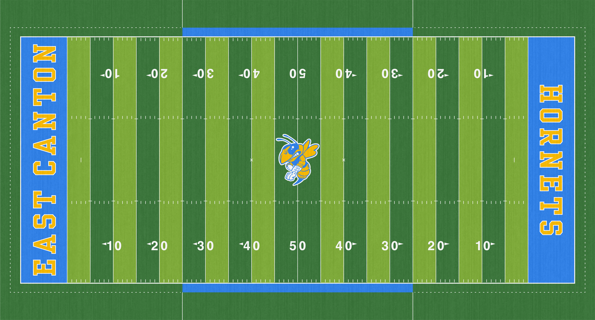 East Canton Hornets Football High School Turf Foltz Stadium