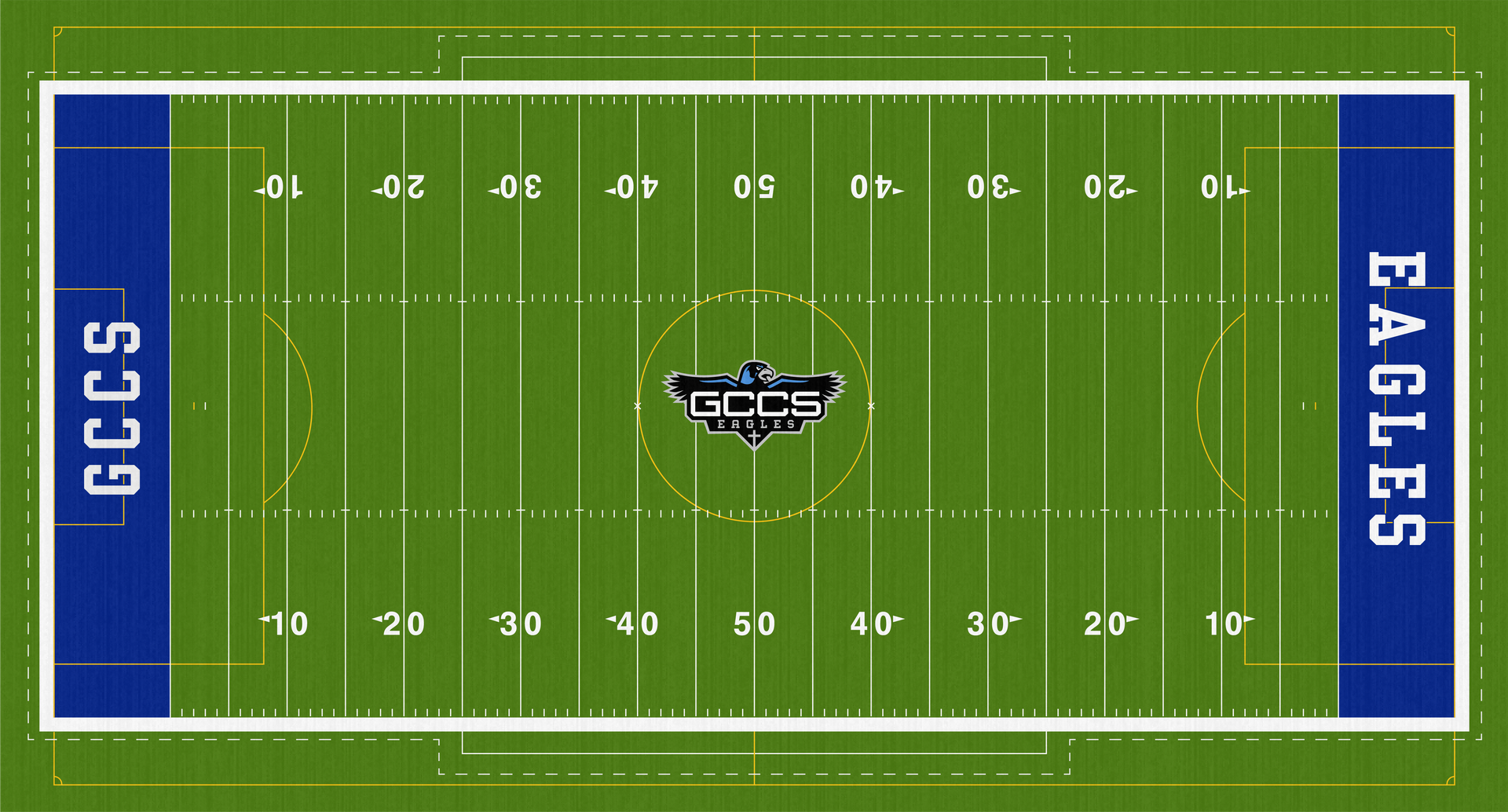 Grove City Christian Eagles Football Turf Field