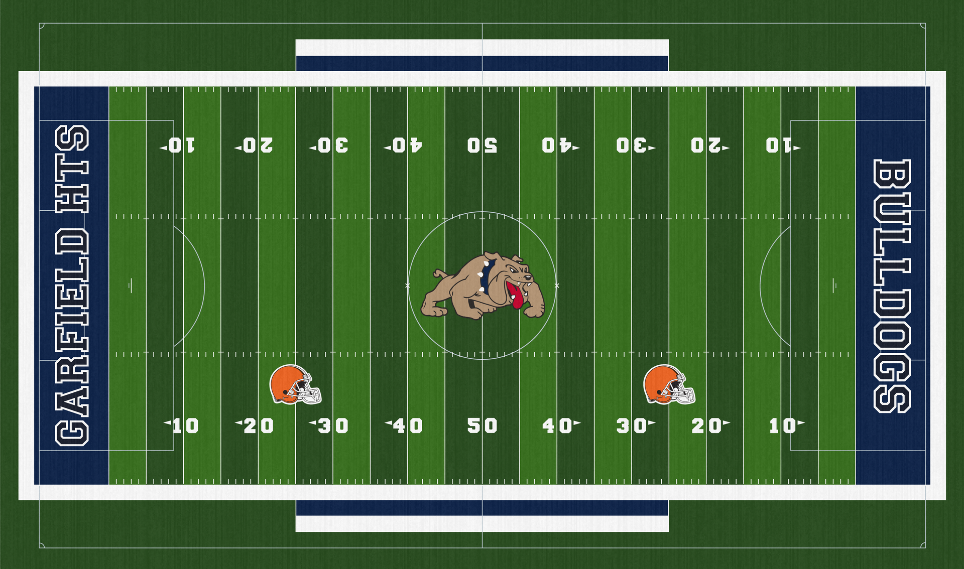 Charles A. Blaugrund Field Garfield Heights Hts Bulldogs Football Turf GHHS