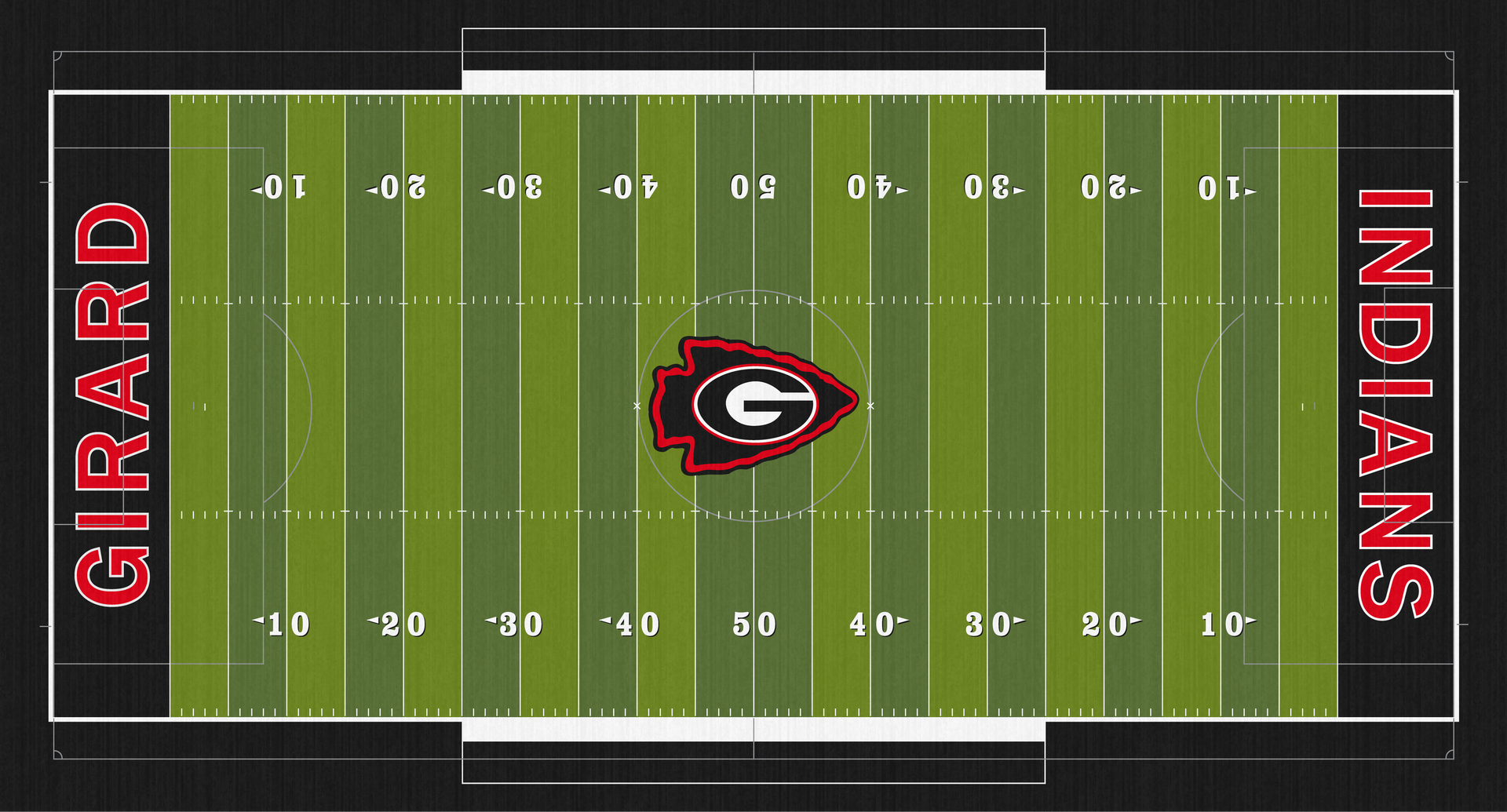 Girard Indians High School Football Turf Arrowhead Stadium Ohio