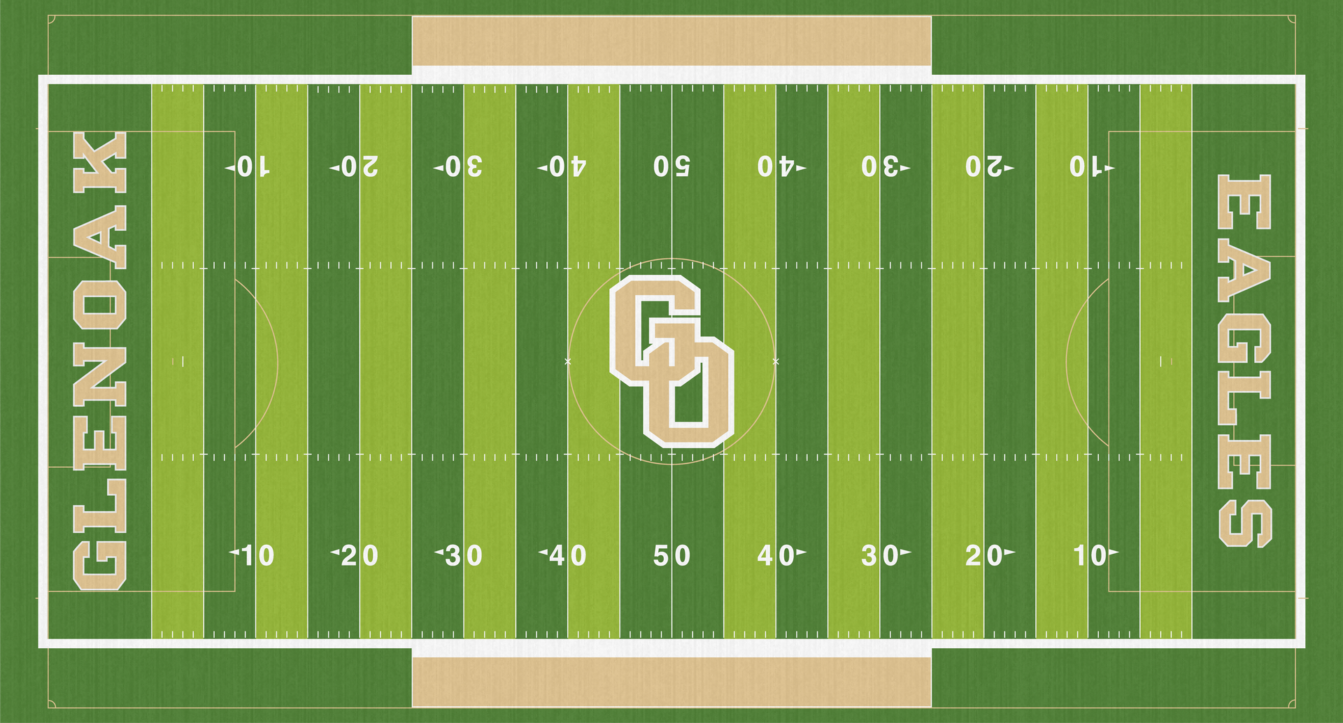Bob Commings Field Glen Oak High School Eagles Football Turf