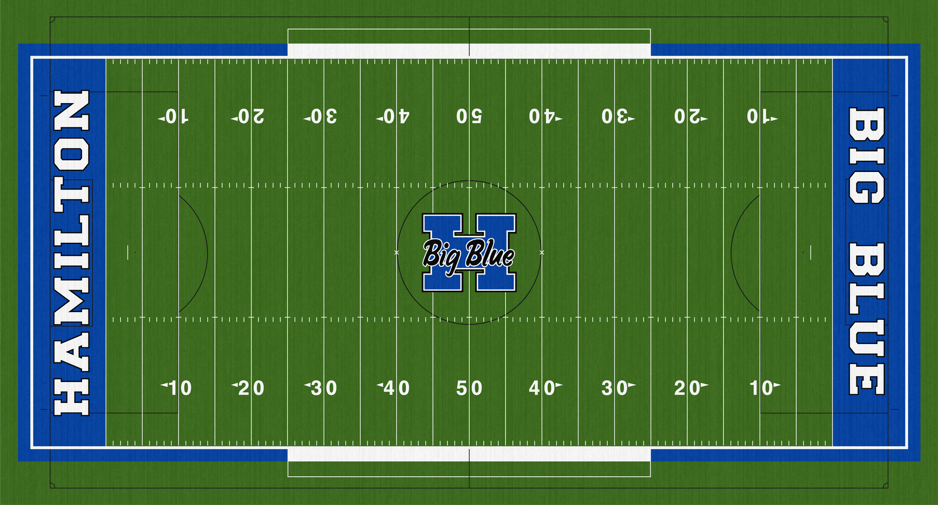 Virgil Schwarm Stadium Hamilton Big Blue Football Field Turf