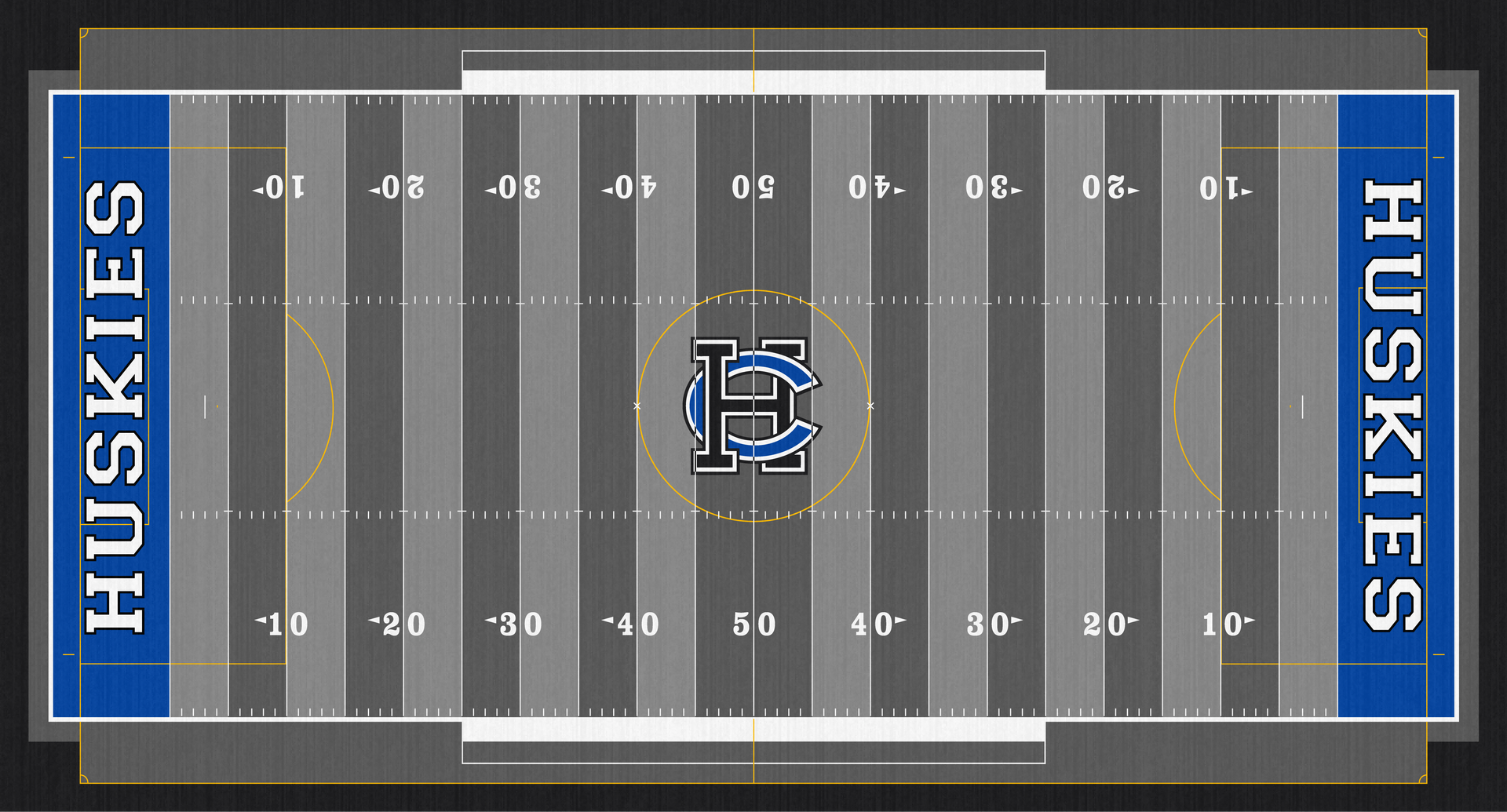 Harrison Central Huskies Grey Turf Wagner Field Cadiz