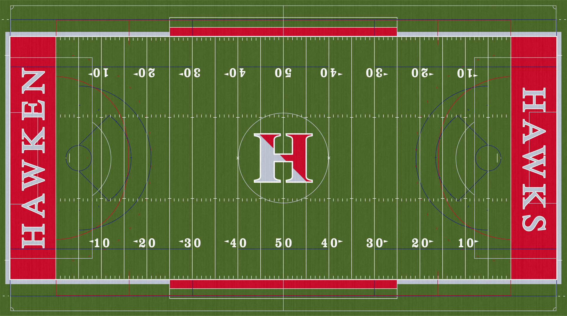 Hawken Upper School Hawks Football Turf Field Walton Stadium Gates Mills