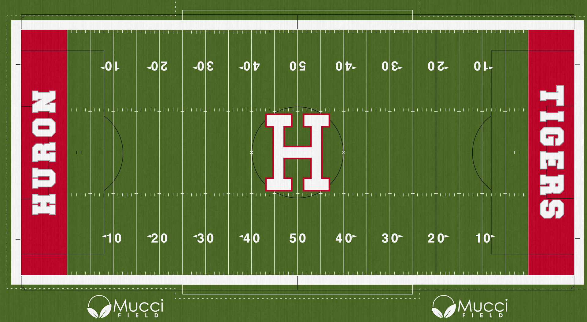 Huron High School Tigers Turf Mucci Field